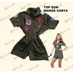 Disfraz Top Gun Manga corta...